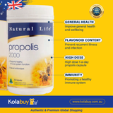 Viên uống keo ong Natural Life Úc Propolis Capsules 2000mg 365 viên
