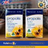 Viên uống keo ong Natural Life Úc Propolis Capsules 500mg 60 viên