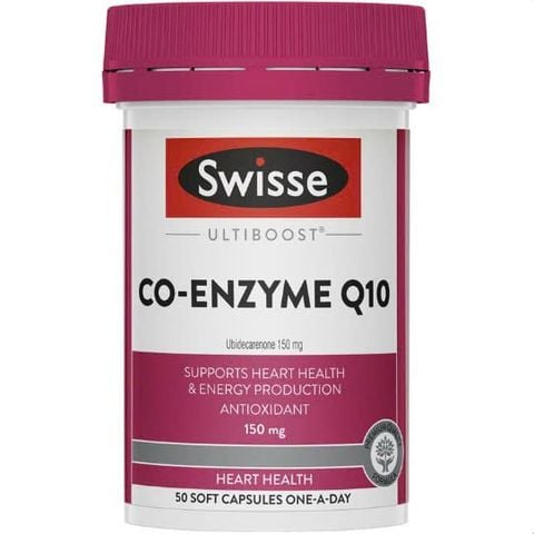Swisse Ultiboost Co-Enzyme Q10 150mg 50 Capsules