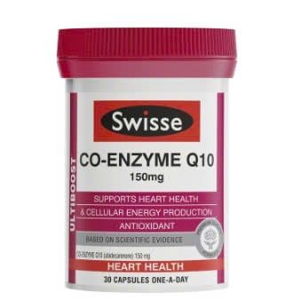 Viên uống Swisse Ultiboost Co Enzyme Q10 150mg 30 viên