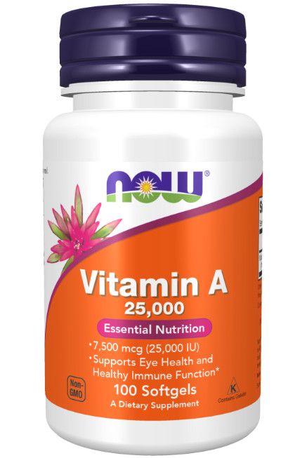 Viên uống bổ sung Vitamin A Now Vitamin A 25000 IU 100 viên