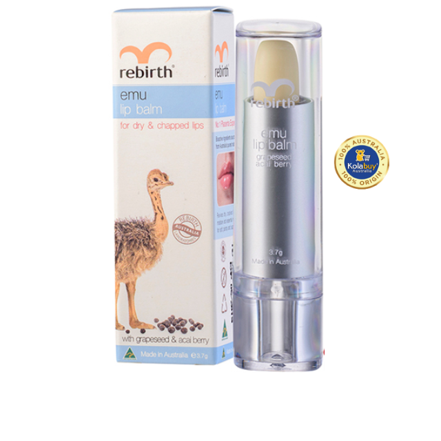 Son Dưỡng Môi Tinh Dầu Đà Điểu Rebirth Emu Lip Balm 3.7g