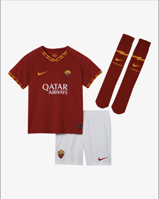 Younger Kids' Football Kit, A.S. Roma 2019/20 Home