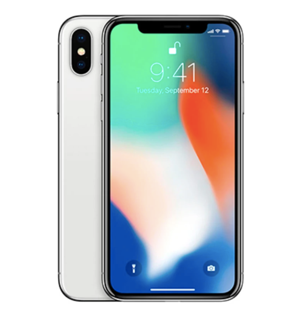 Apple iPhone X Refurbished (256GB, Silver) - AB Grade