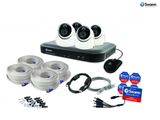Swann 8 Channel 5MP Super HD 2TB DVR with 4x Heat & Motion Sensing Night Vision Dome Cameras (SWDVK-849804D)