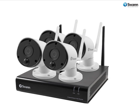 Swann 4 Channel Security System with 4 x 1080p Full HD Thermal Sensing Cameras (SWNVK-490KH4-AU)