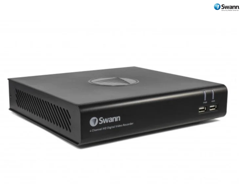 Swann 4 Channel 1080p DVR with 4 x Thermal Sensing Cameras & 32GB Micro SD Card and Google Assistant (SWDVK-444804BV-AU)