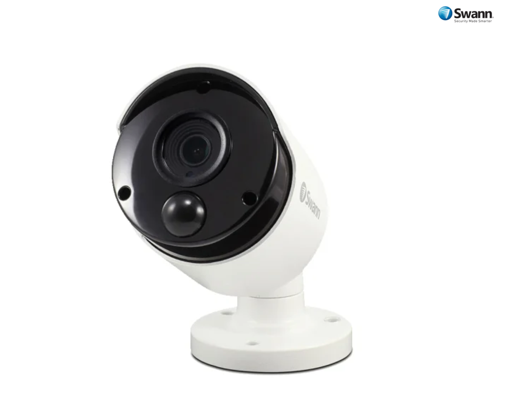 Swann 8 Channel 5MP Super HD 2TB DVR with 4x Heat & Motion Sensing Night Vision Cameras (SWDVK-849804)