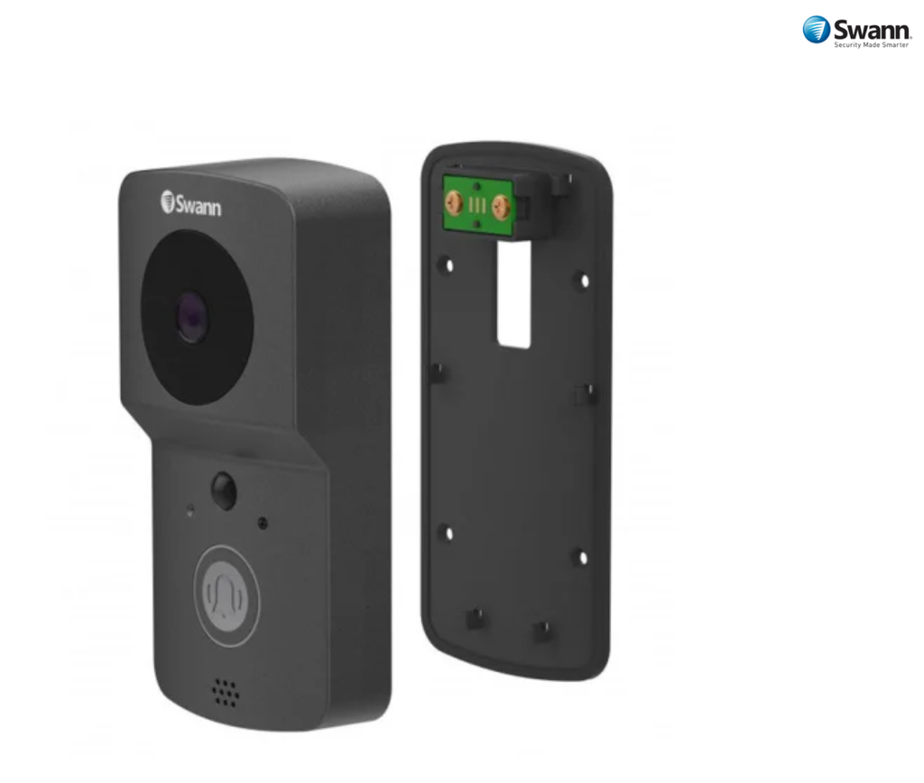 Swann Wire-Free 720p HD Smart Video Doorbell Kit with Chime Unit (SWADS-WVDP720CM)