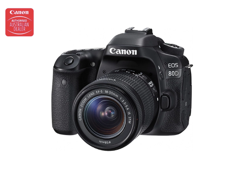 Canon EOS 80D DSLR Camera with EFS18-55mm ST Lens