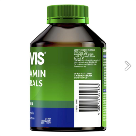 Viên uống tổng hợp vitamins và khoáng chất Cenovis Multivitamin & Minerals 200 Tablets