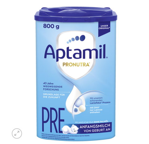Sữa Aptamil PRE Anfangsmilch cho bé từ 0-6 tháng tuổi, 800g