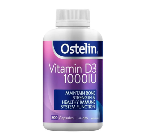 Ostelin Vitamin D3 1000IU 300 Capsules Exclusive Size