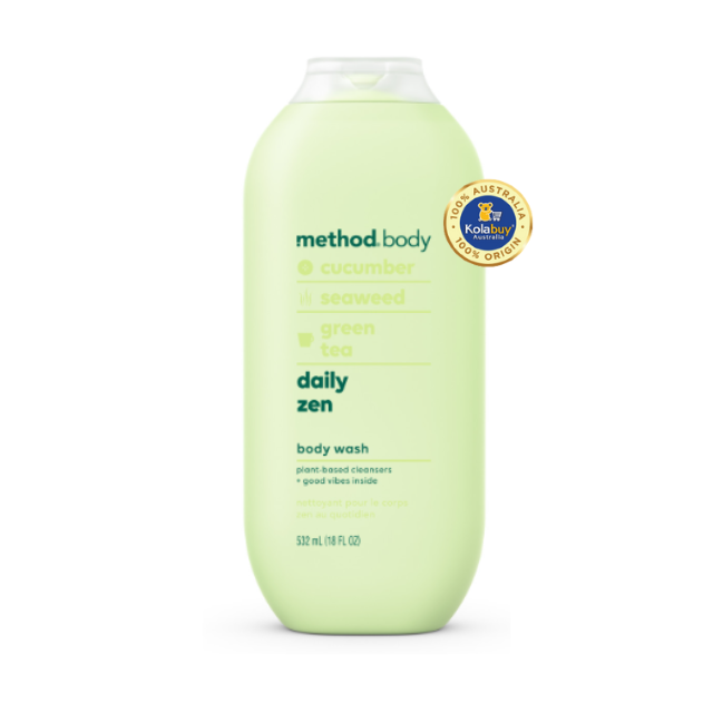 Dầu Tắm Method Màu Xanh Body Wash Daily Zen 532ml