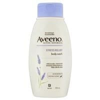 Aveeno Active Naturals Stress Relief Body Wash Lavender, Chamomile and Ylang-Ylang Essences 354mL