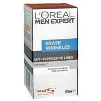 L'Oreal Men's Expert Erase Wrinkles Moisturising Cream 50ml
