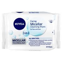 Nivea Daily Essentials Sensitive 3 in 1 Micellar Wipes 25