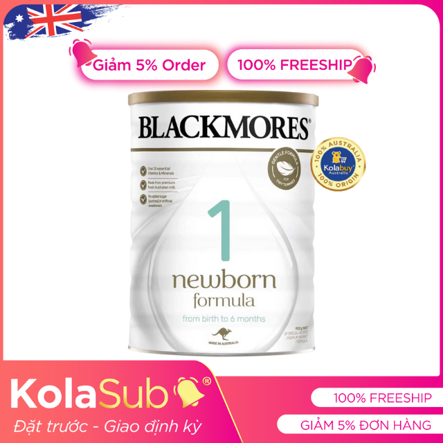 [KolaSub: Tặng 5% & 100% Freeship] Dịch vụ đặt giao sữa định kỳ từ Úc cho bé 0-6 tháng