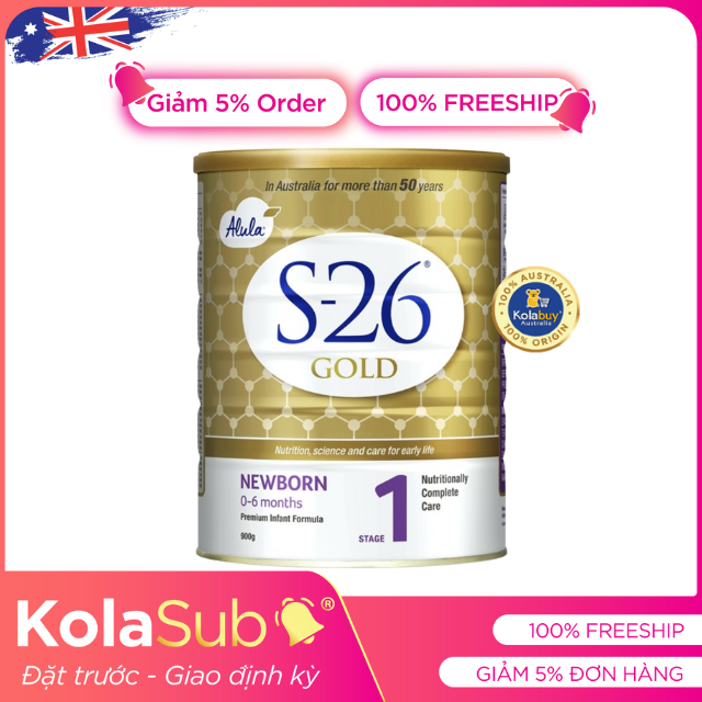 [KolaSub: Tặng 5% & 100% Freeship] Dịch vụ đặt giao sữa định kỳ từ Úc cho bé 0-6 tháng