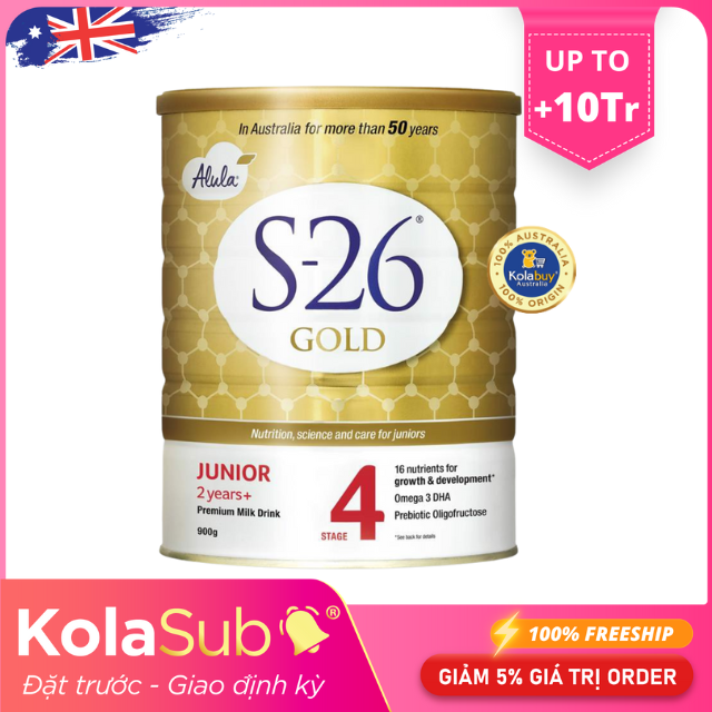 [KolaSub: Tặng 5% & 100% Freeship] Dịch vụ đặt giao sữa định kỳ từ Úc - Sữa S26 Gold