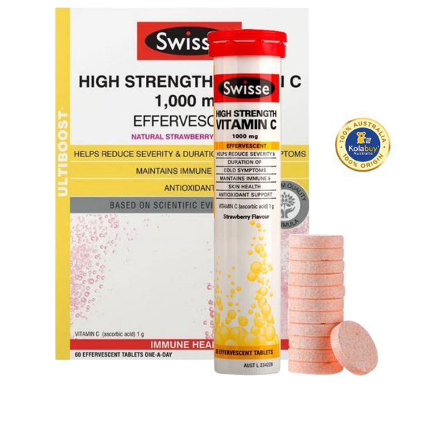 Viên sủi cung cấp Vitamin C Swisse Ultiboost High Strength Vitamin C 20 viên