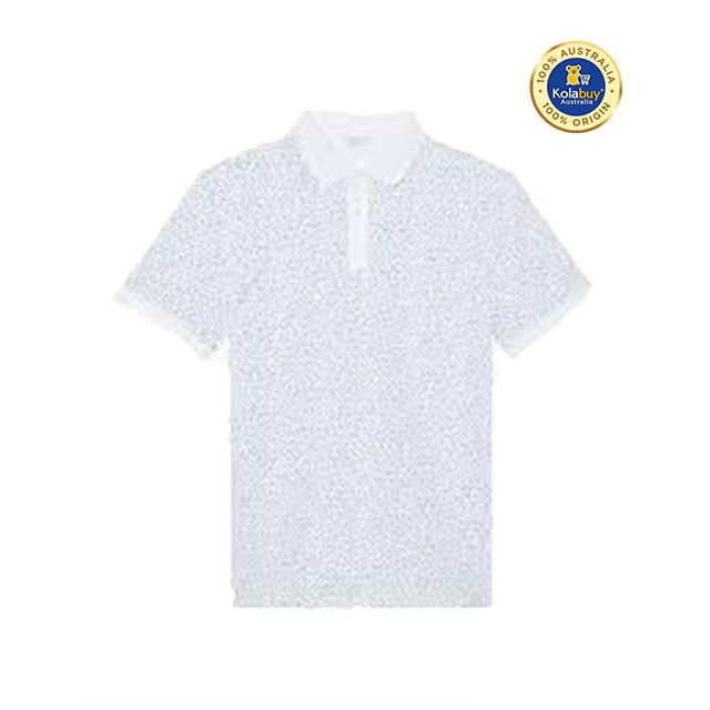 SHORT SLEEVE MICRO DOT PRINT POLO