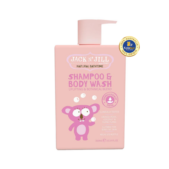 Sữa tắm gội Jack N Jill màu hồng Shampoo & Body Wash 300ml