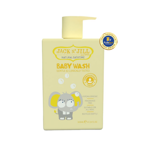 Sữa tắm gội Jack N Jill màu vàng Baby Wash 300ml