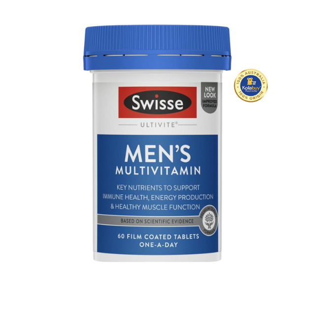 Viên uống Vitamin tổng hợp cho nam Swisse Men's Ultivite Multivitamin 60 viên