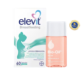 [Special Set] Chăm sóc sức khỏe sau sinh và làm đẹp Elevit 60v & Tinh dầu chống rạn da Bio oil 60ml (Discount đến 30%)