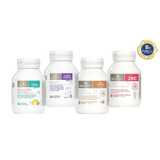 [Special Set] Phát triển toàn diện cho bé của Bio Island Úc Kẽm ZinC & DHA & Canxi & Lysine viên (Discount đến 30%)