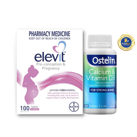 [Special Set] Chăm sóc mẹ bầu Úc Elevit & Canxi bầu Ostelin (Discount đến 30%)