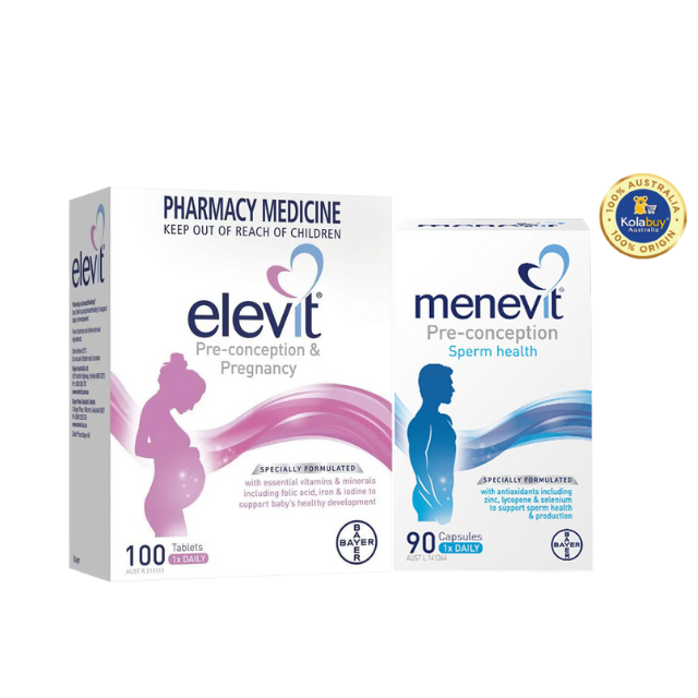 [Special Set] Chăm sóc sức khỏe trước sinh cho cả nam và nữ Elevit 100v & Menevit 90v (Discount đến 30%)