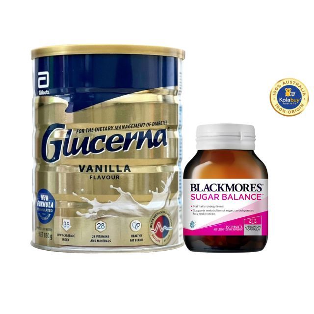 [Special Set] Chăm sóc sức khoẻ người cao tuổi Sữa tiểu đường Glucerna & Cân bằng đường huyết Sugar balance Blackmores (Discount đến 30%)