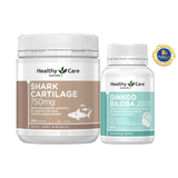 [Special Set] Tăng cường sức khỏe của Úc Bổ não Healthy Care 100v & Sụn cá mập Healthy Care 200v (Discount đến 30%)