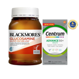 [Special Set] Chăm sóc sức khoẻ người cao tuổi Xương khớp Glucosamine Blackmores & Centrum Advance 50+ (Discount đến 30%)