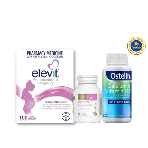 [Special Set] Chăm sóc mẹ bầu Úc Elevit & DHA Bio Island & Canxi bầu Ostelin (Discount đến 30%)