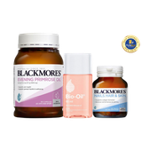 [Special Set] Chăm sóc sức khỏe sau sinh và làm đẹp Hoa anh thảo Blackmores & Da, móng, tóc Blackmores & Chống rạn da Bio oil 60ml (Discount đến 30%)