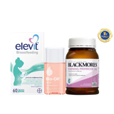 [Special Set] Chăm sóc sức khỏe sau sinh và làm đẹp Elevit & Hoa anh thảo Blackmores & Chống rạn da Bio oil 60ml (Discount đến 30%)