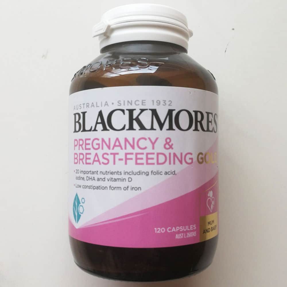 Viên uống Bổ sung Vitamin cho bà bầu và phụ nữ sau sinh Blackmores Pregnancy and Breastfeeding Gold 120 viên