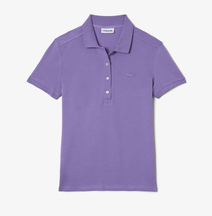 Lacoste Women's Slim fit Stretch Cotton Piqué Polo Shirt