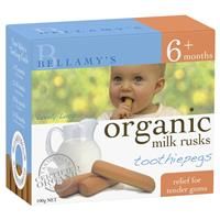 Bellamy's Organic Milk Rusks Toothiepegs 100g