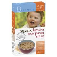 Bellamy's Organic Brown Rice Pasta Stars 200g