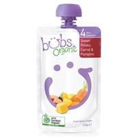 Bột Ăn Dặm Bubs Organic Sweet Potato Carrot & Pumpkin 4 Months+ 120g