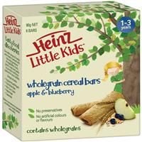 Heinz Little Kids Whole Grain Cereal Bars Apple Blueberry 6 Pack