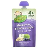 Raffertys Garden 4 Months Blueberry Banana & Apple 120g