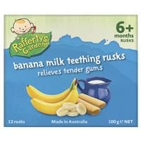 Raffertys Garden Banana Milk Rusk 100g