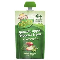 Raffertys Garden 4+ Months Spinach Apple Brocoli & Pea 120g