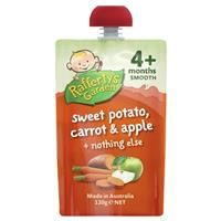 Raffertys Garden 4 Months Sweet Potato Carrot & Apple 120g