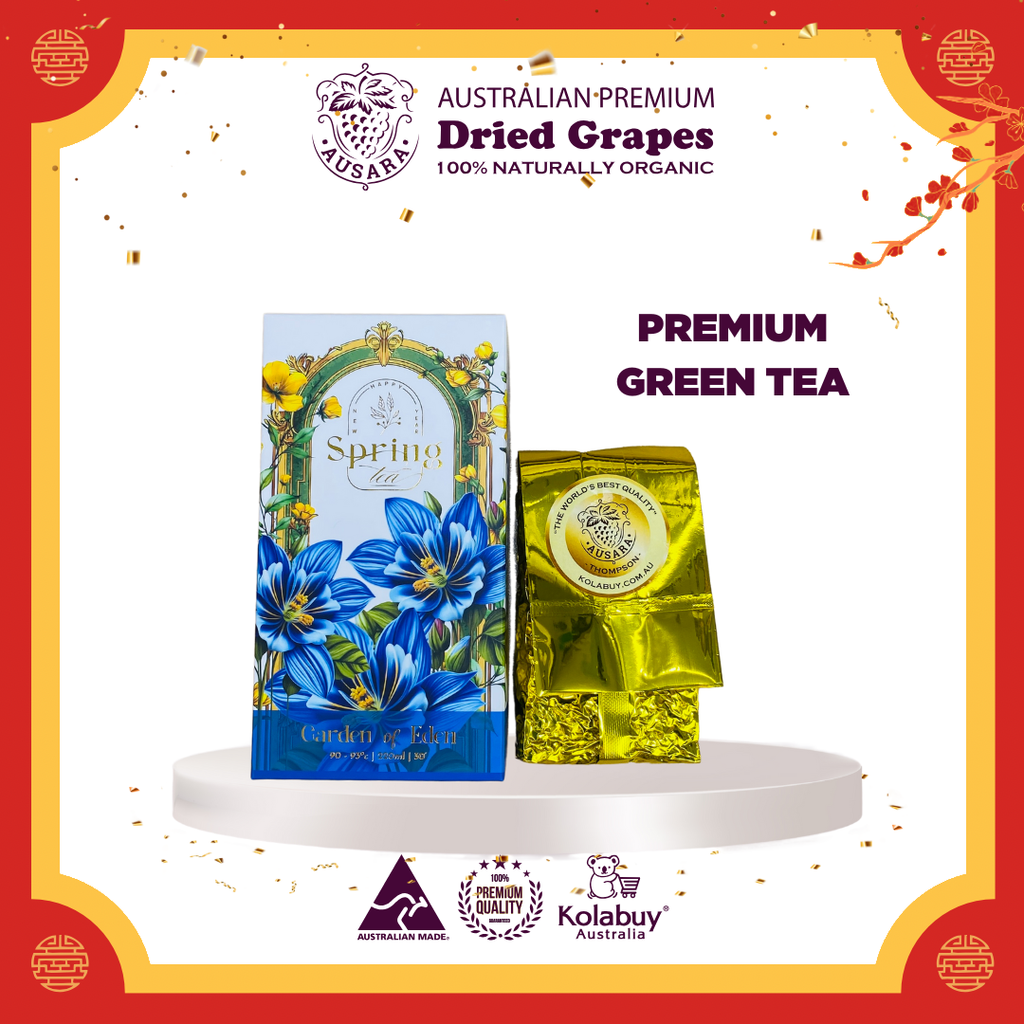 [TẾT Gift-Set 2] Hộp quà Cao cấp - Nho khô nguyên cành Úc Premium